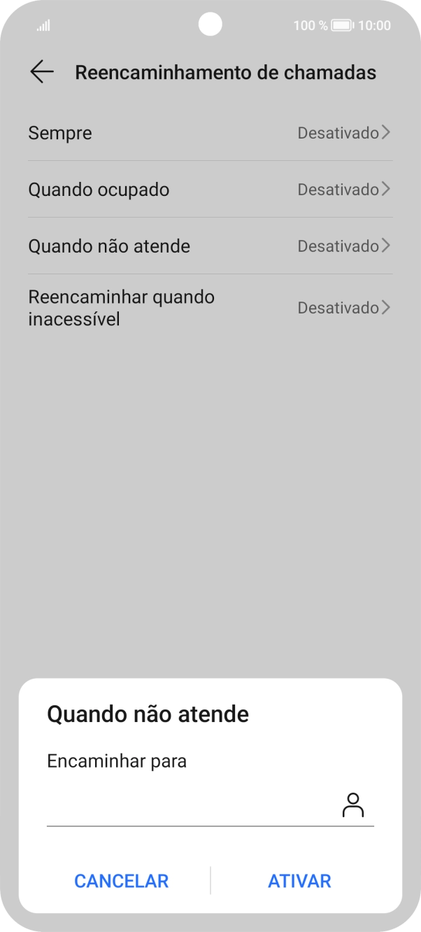 Introduza 123 e prima ATIVAR.