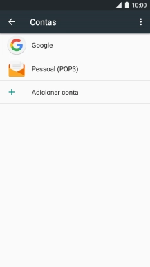 Prima o ícone de menu.