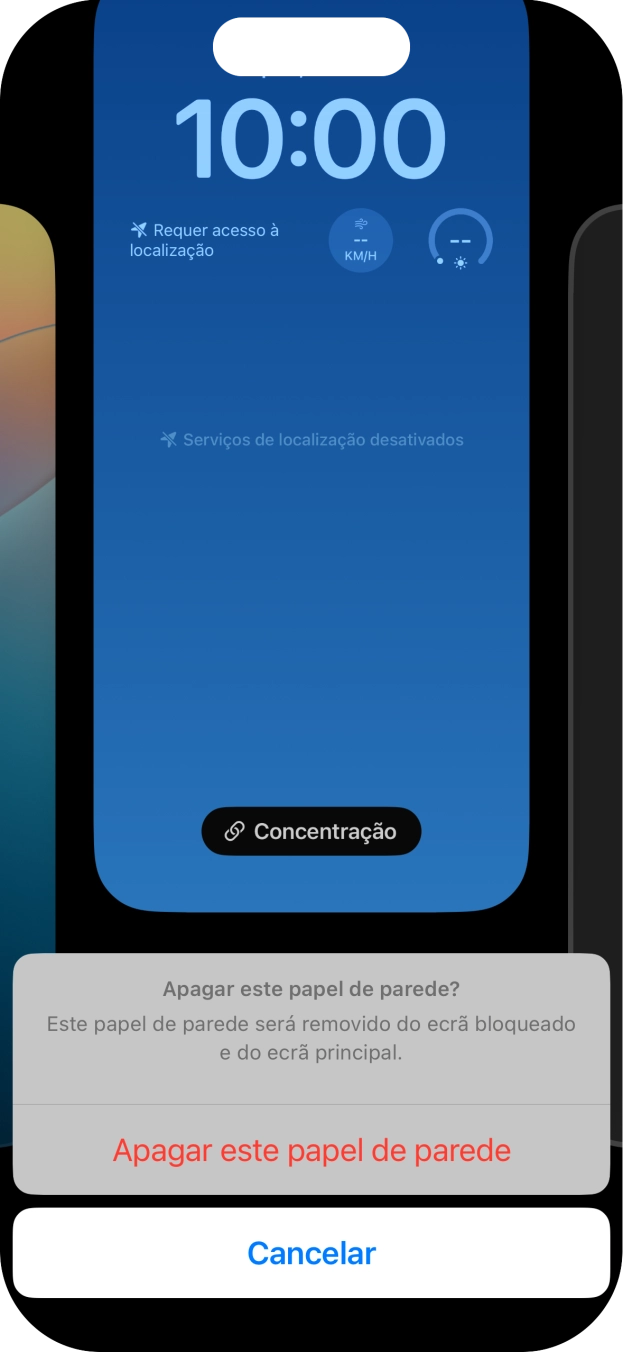 Prima Apagar este papel de parede.
