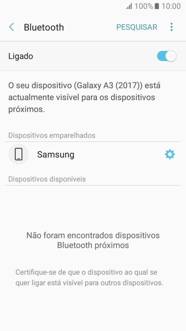 Prima a tecla de início para terminar e voltar ao ecrã inicial.