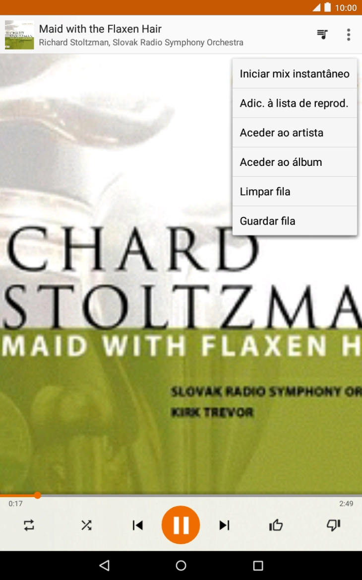 Prima Adic. à lista de reprod..