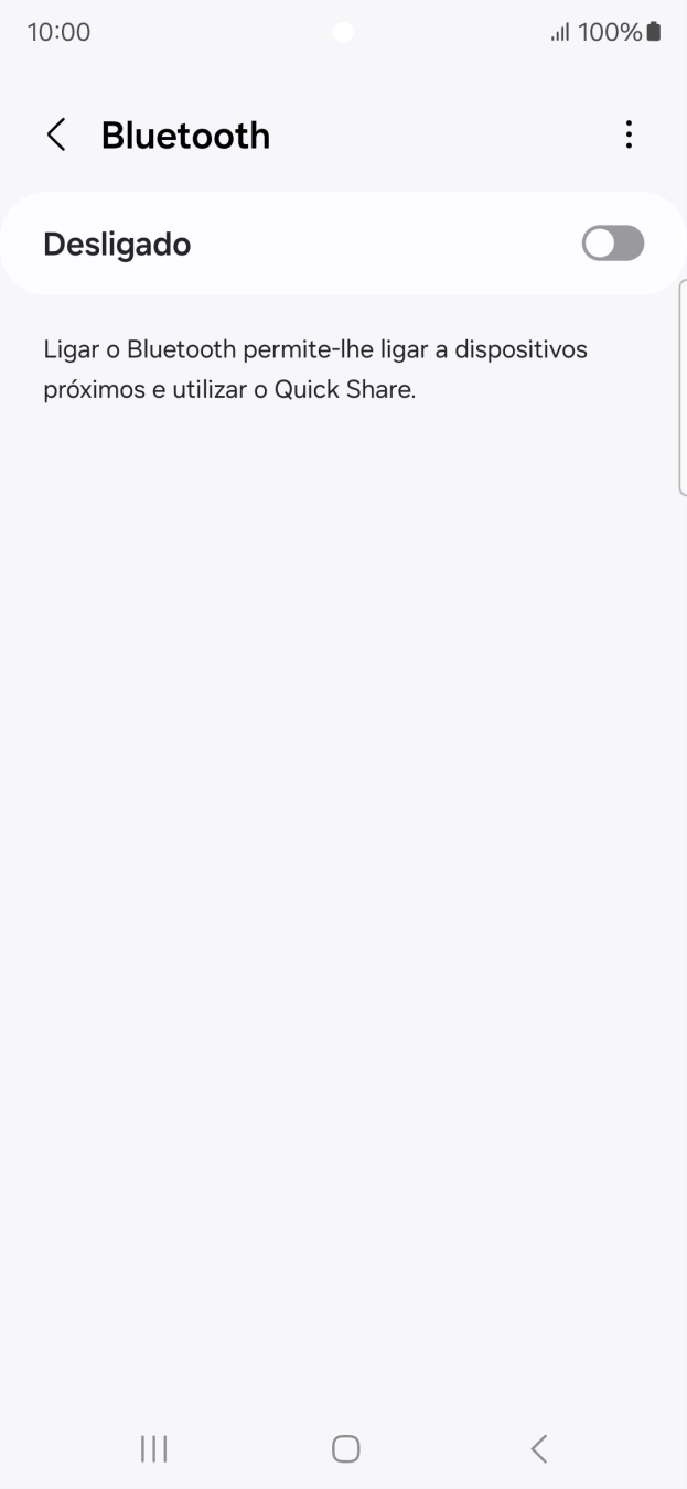 Prima o indicador para ativar a função.