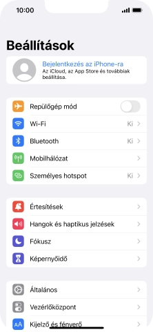 Válaszd a Bejelentkezés az iPhone-ra lehetőséget.