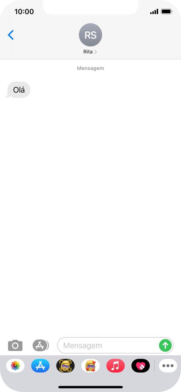 Para voltar ao ecrã inicial, deslize o dedo de baixo para cima a partir da base do ecrã.