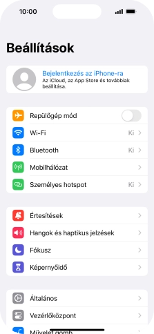 Válaszd a Bejelentkezés az iPhone-ra lehetőséget.