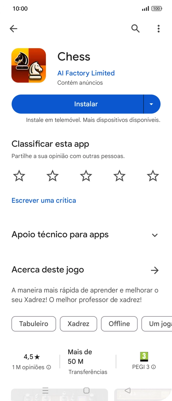 Prima a tecla de início para terminar e voltar ao ecrã inicial.