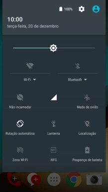 Prima o ícone de definições.