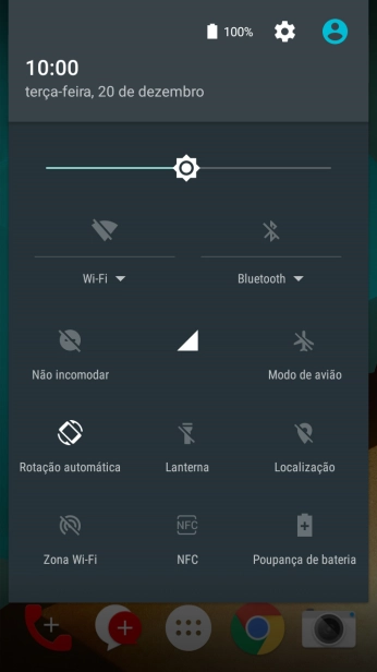 Prima o ícone de definições.