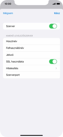Kattints az „SSL használata” melletti csúszkára a funkció kikapcsolásához.