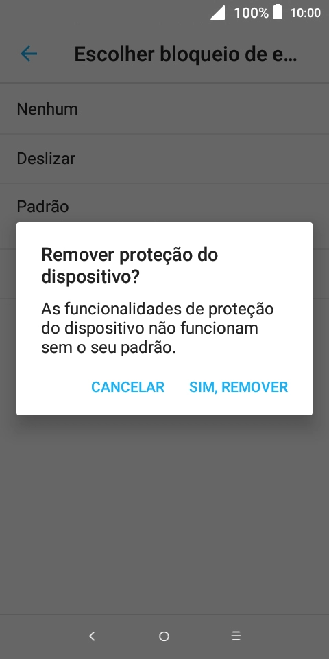 Prima SIM, REMOVER.