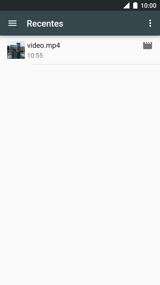 Deslize o dedo sobre o ecrã da esquerda para a direita.