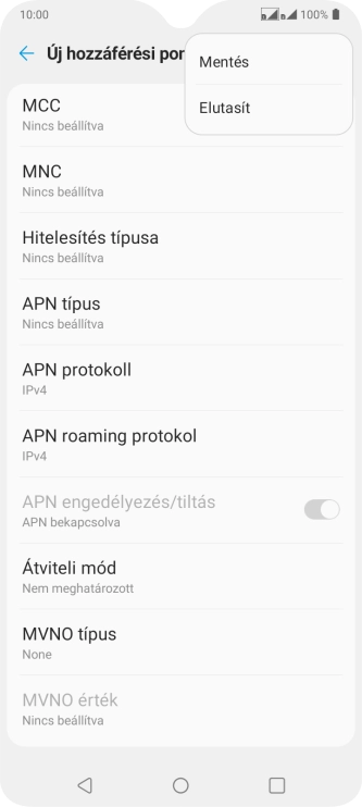 Válaszd a Mentés lehetőséget.