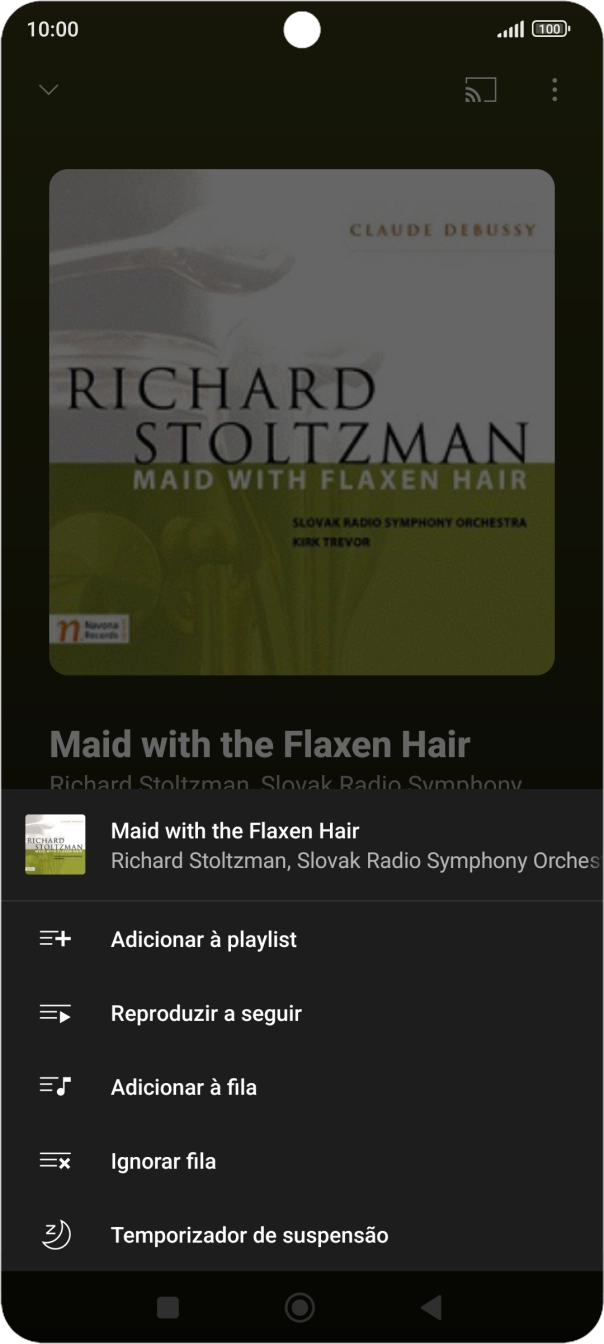 Prima o ícone para adicionar.