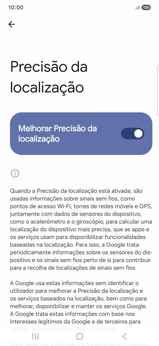 Se premir o indicador junto a 