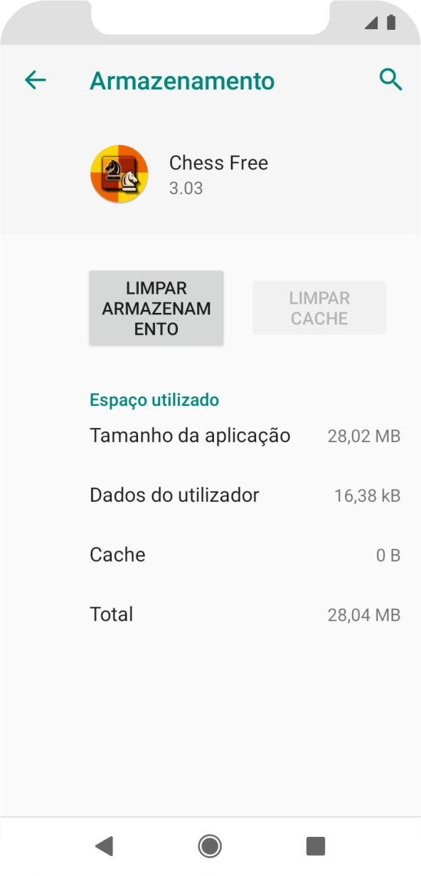 Prima a tecla de início para terminar e voltar ao ecrã inicial.
