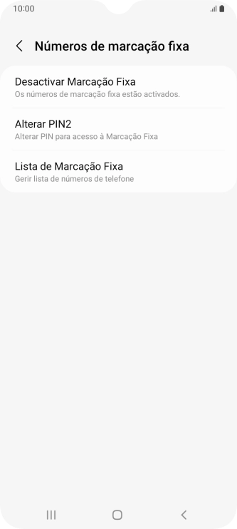 Prima Desactivar Marcação Fixa.