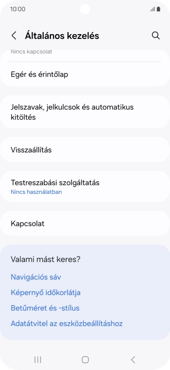 Válaszd a Visszaállítás lehetőséget.