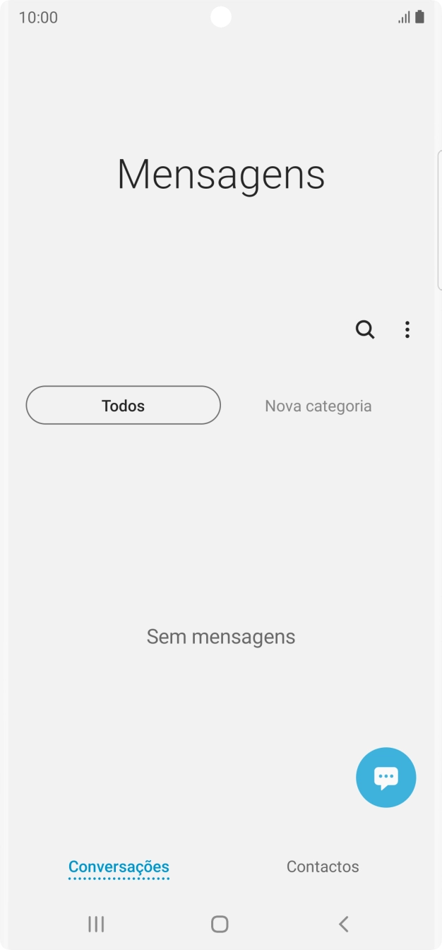 Prima o ícone de menu.