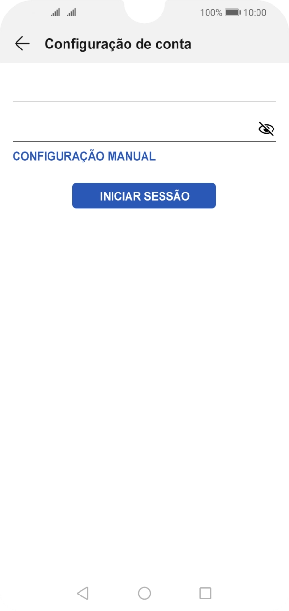 Prima INICIAR SESSÃO.