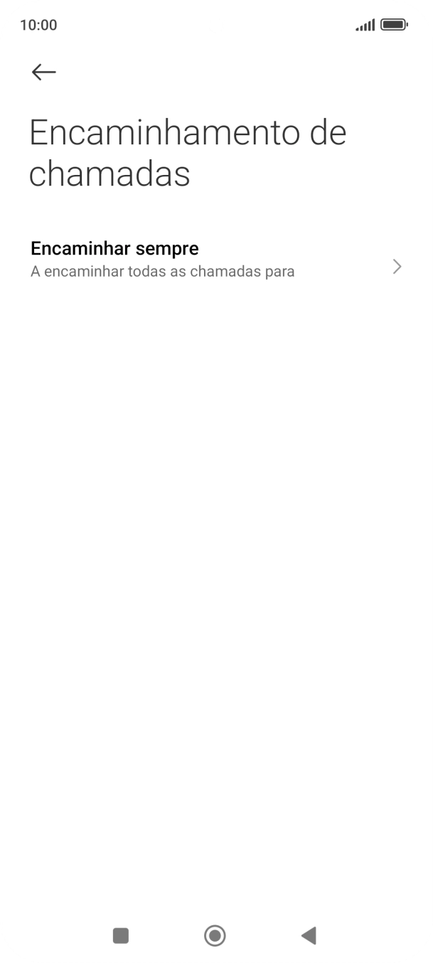 Prima o tipo de desvio pretendido.