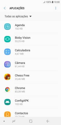 Prima a app pretendida.