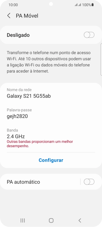 Prima Configurar.