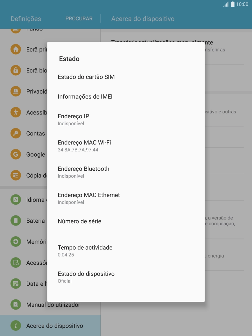 Prima Informações de IMEI.