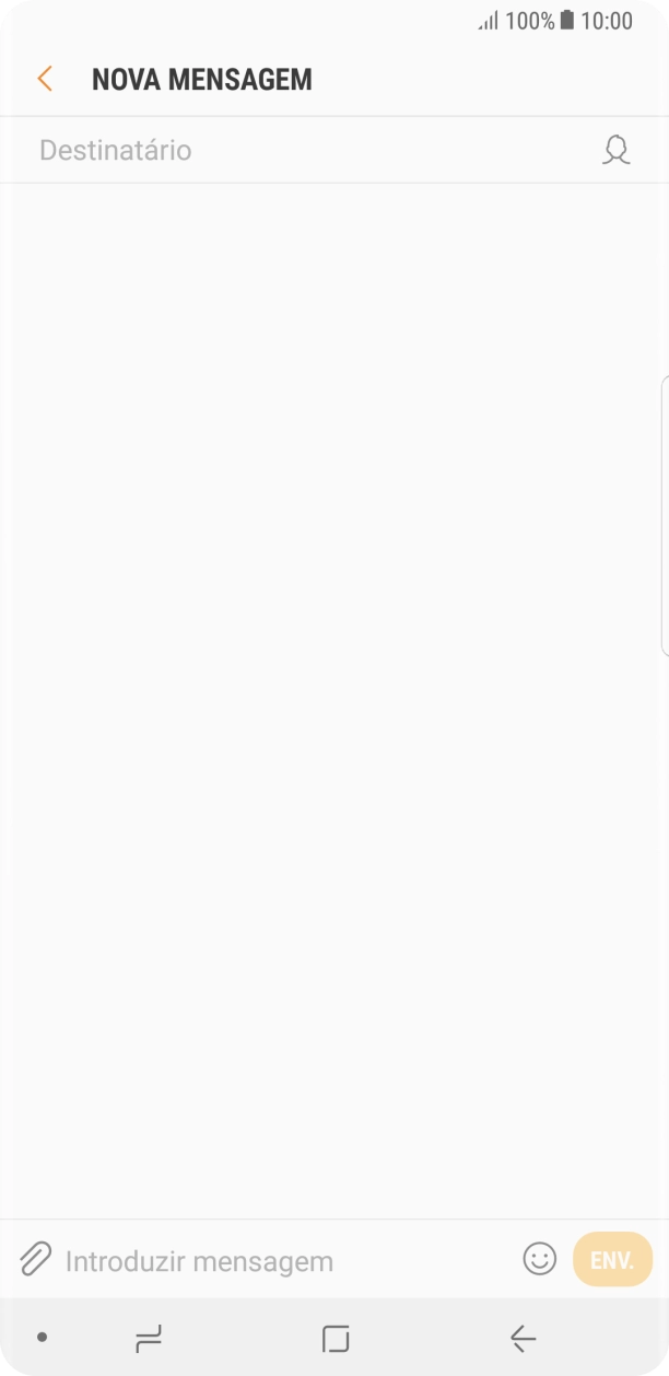 Prima a caixa de pesquisa e introduza as primeiras letras do nome do destinatário.