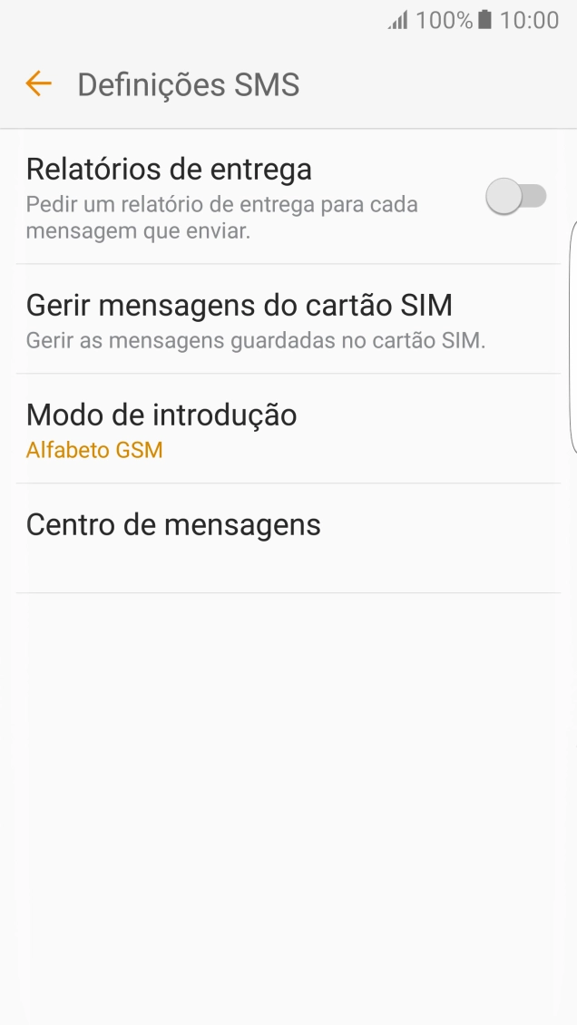 Prima Centro de mensagens.