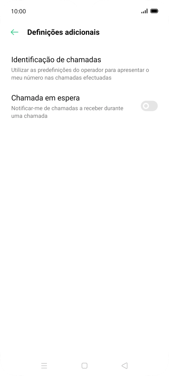 Prima Identificação de chamadas.