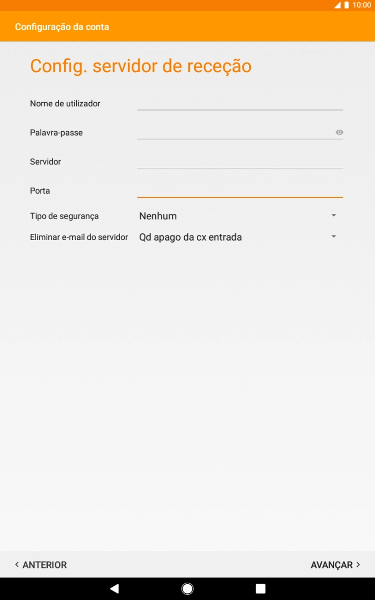 Prima a lista suspensa junto a 