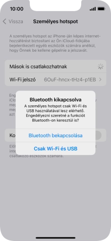 Amennyiben be van kapcsolva a Wi-Fi, válaszd a Csak Wi-Fi és USB lehetőséget.