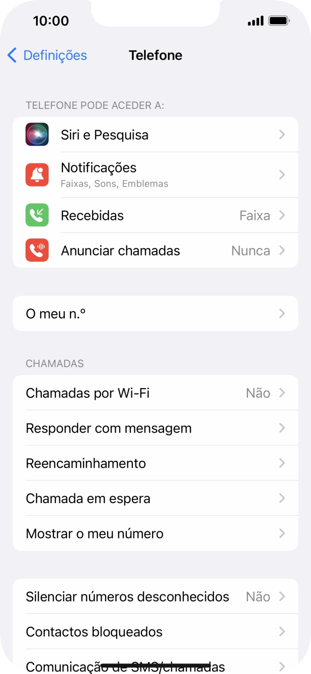 Prima Mostrar o meu número.