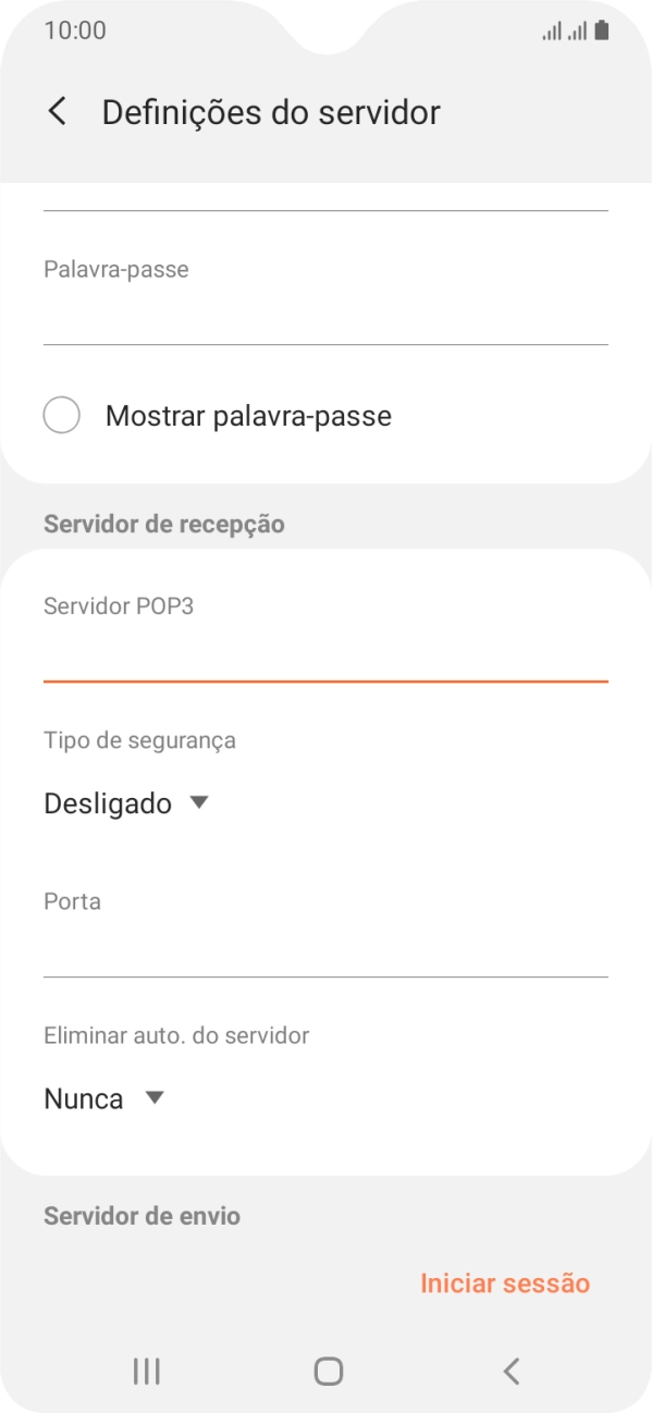 Prima a lista suspensa sob 