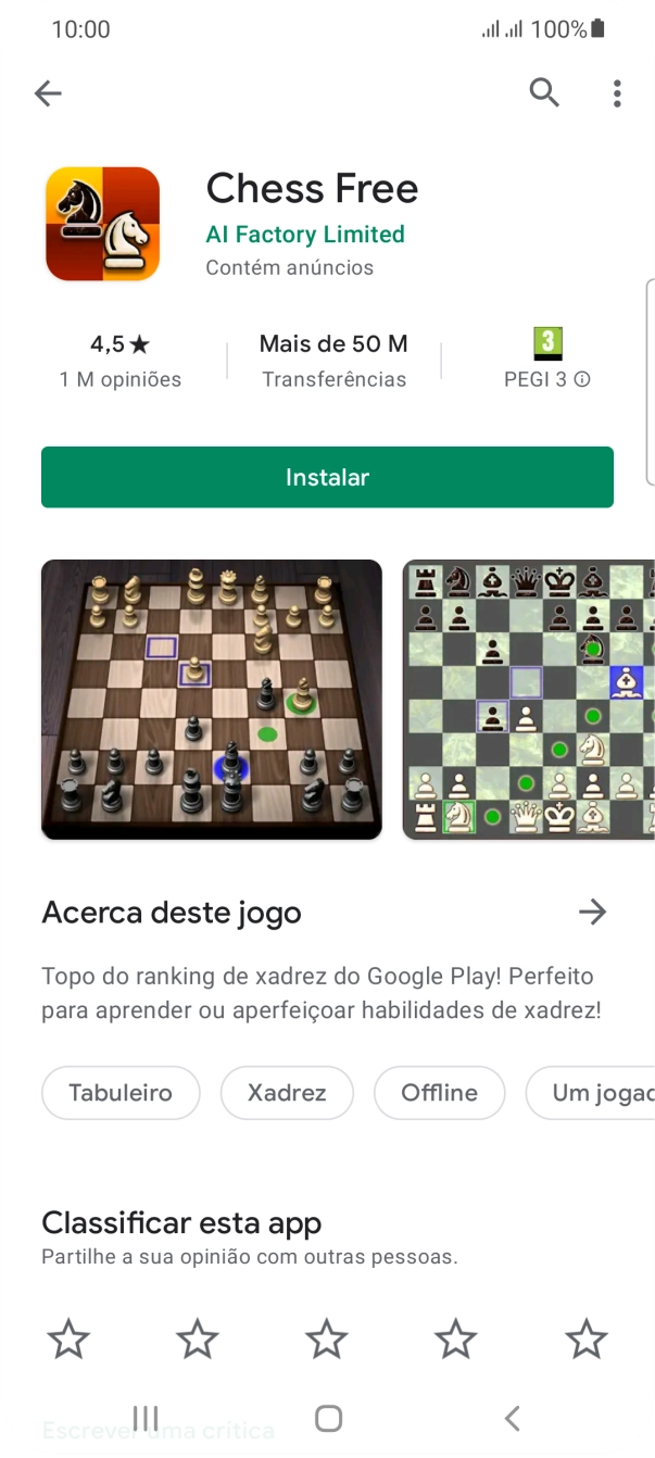 Prima Instalar e siga as indicações no ecrã para instalar a app.