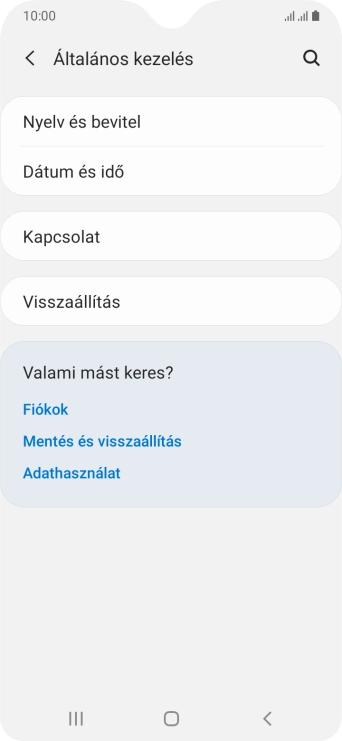 Válaszd a Visszaállítás lehetőséget.