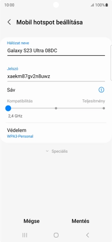 Kattints a „Jelszó” alatti mezőre, és írd be a kívánt jelszót.