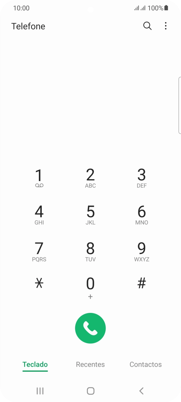 Prima o ícone de menu.