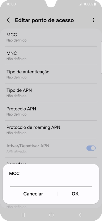 Introduza 268 e prima OK.