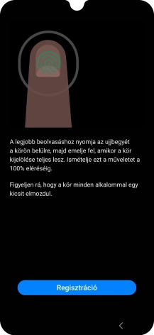 Válaszd a Regisztráció lehetőséget.