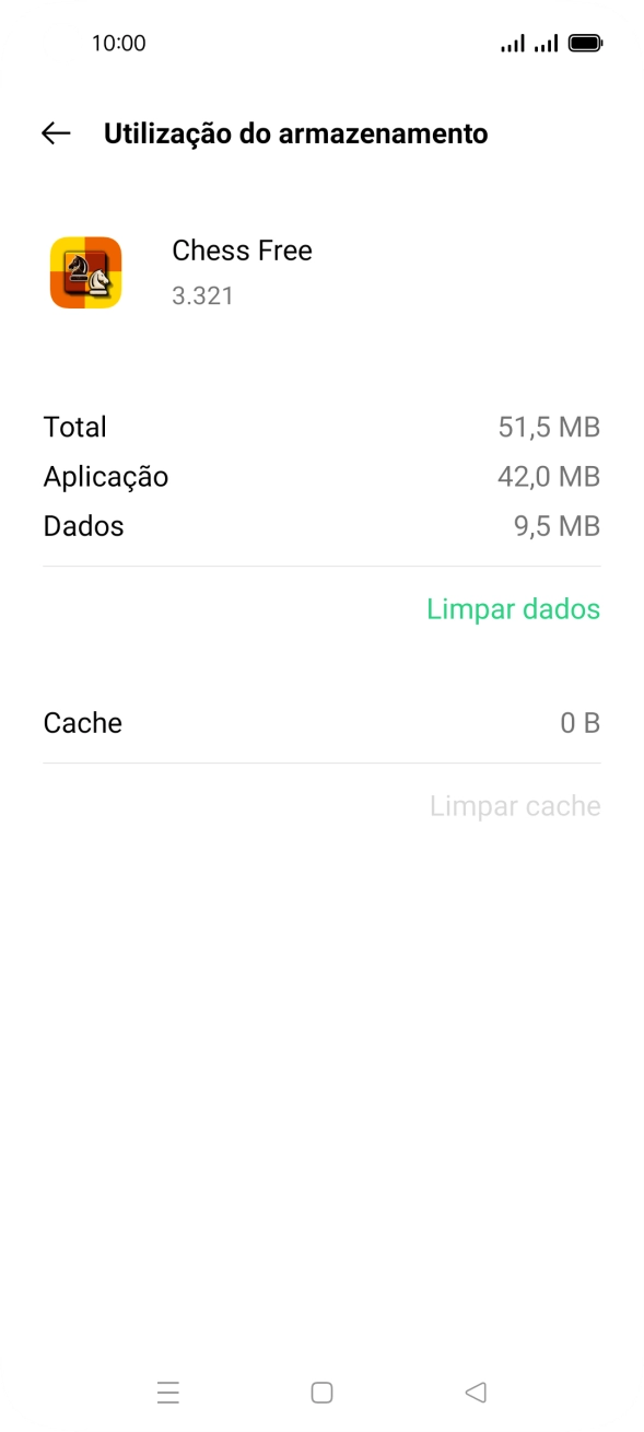 Prima a tecla de início para terminar e voltar ao ecrã inicial.