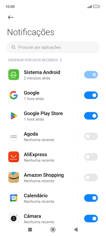 Prima a app pretendida.