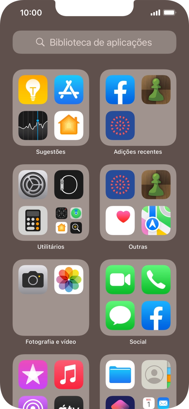 Prima a app pretendida.