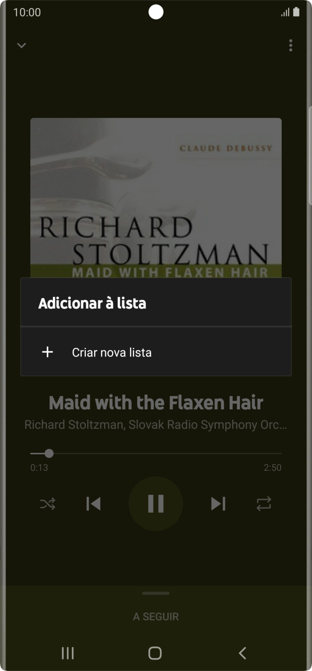 Prima Criar nova lista.