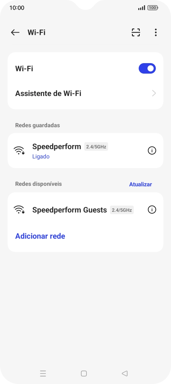 Prima a tecla de início para terminar e voltar ao ecrã inicial.