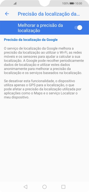 Se premir o indicador junto a 