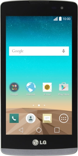 Imagen 1: Vista frontal del LG Leon 4G (H340N) - Black