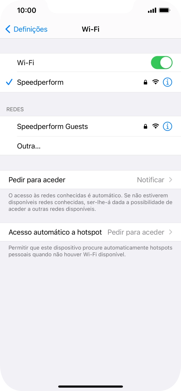 Para voltar ao ecrã inicial, deslize o dedo de baixo para cima a partir da base do ecrã.