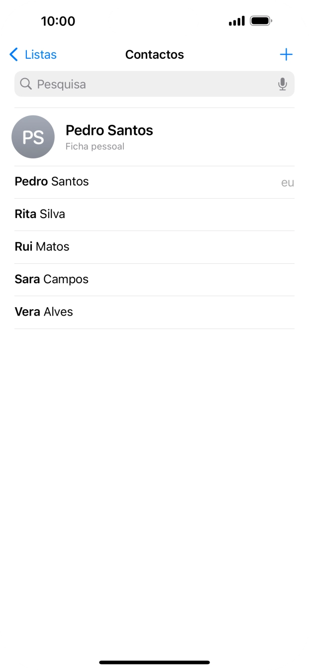 Prima Ficha pessoal.