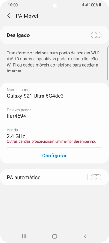 Prima Configurar.